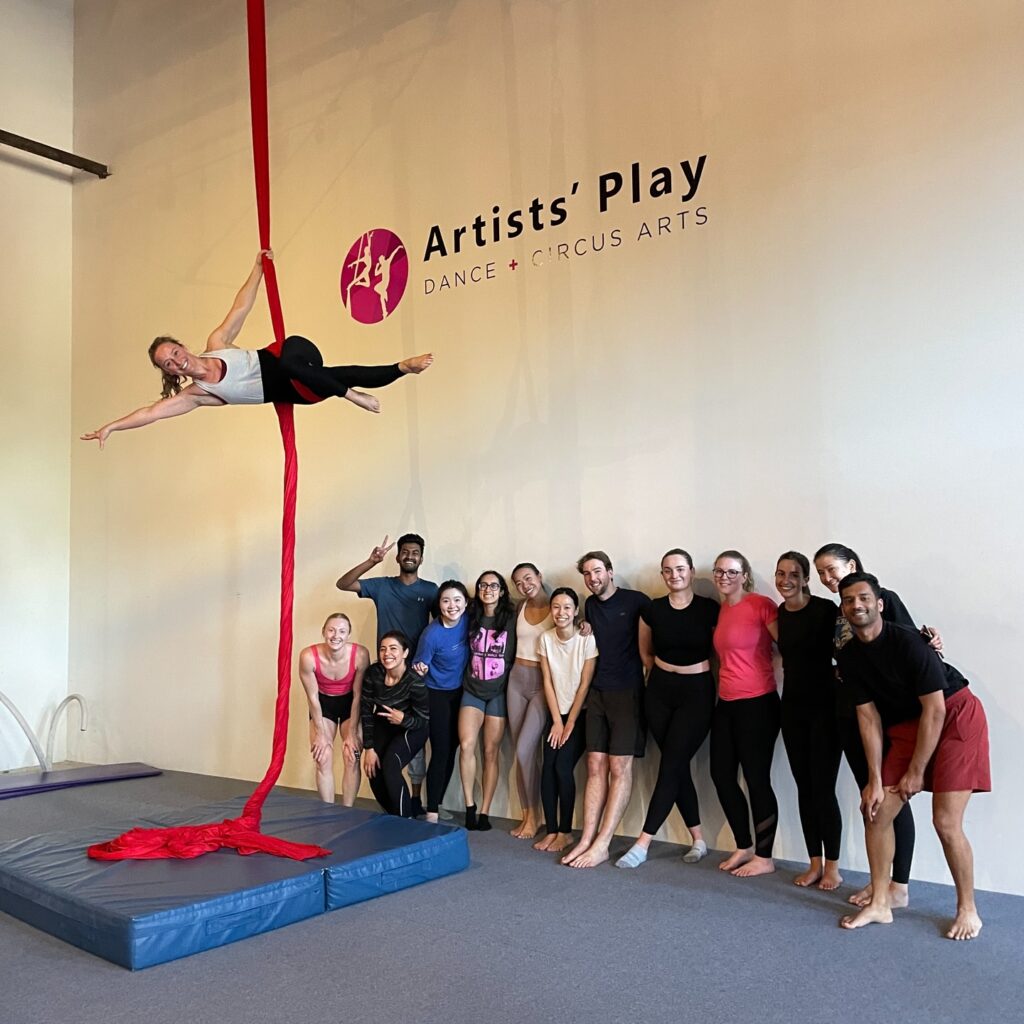 Team Building Circus Arts and Aerial Classes